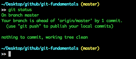 git status